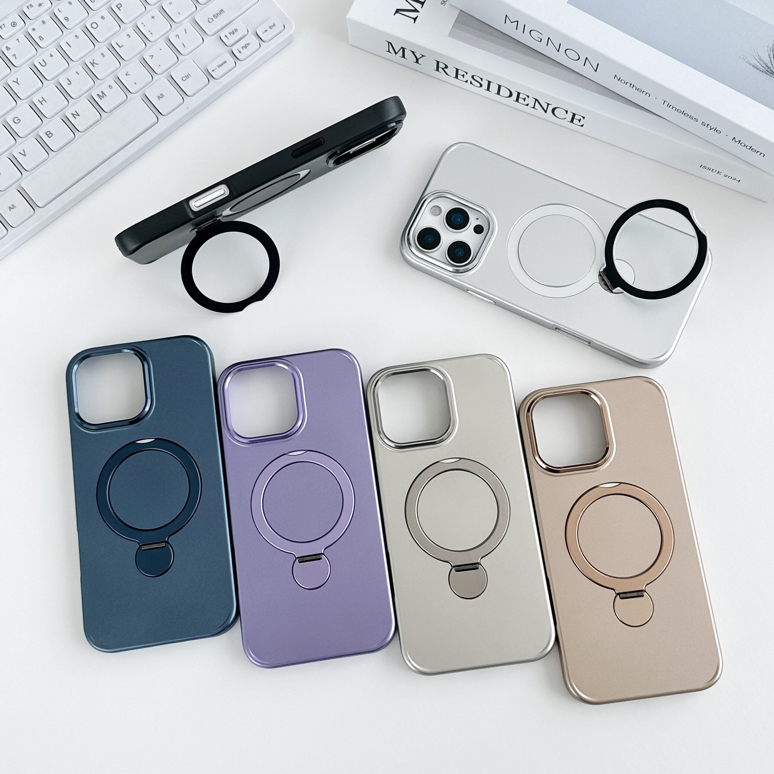 360-Degree Rotating Magnetic iPhone 17 Case