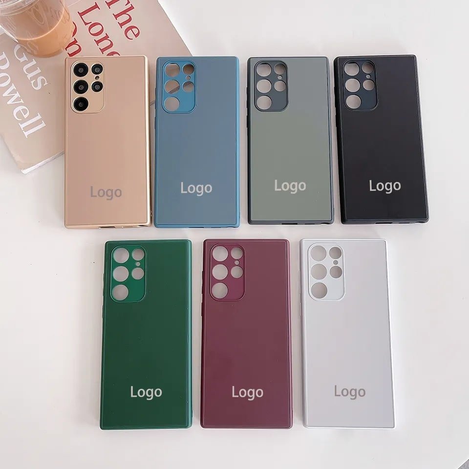Anti fingerprint tempered glass phone case
