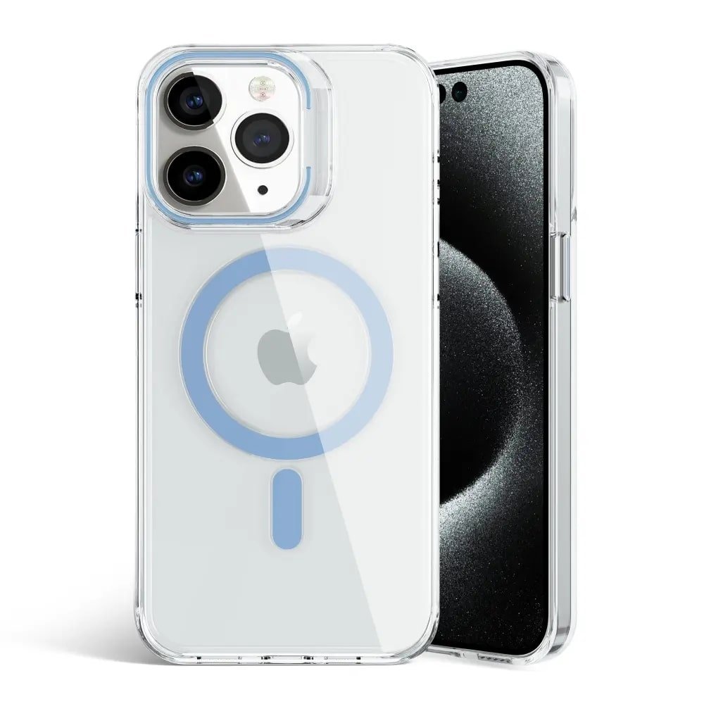 Clear Acrylic Magnetic Phone Case with Multiple Colors