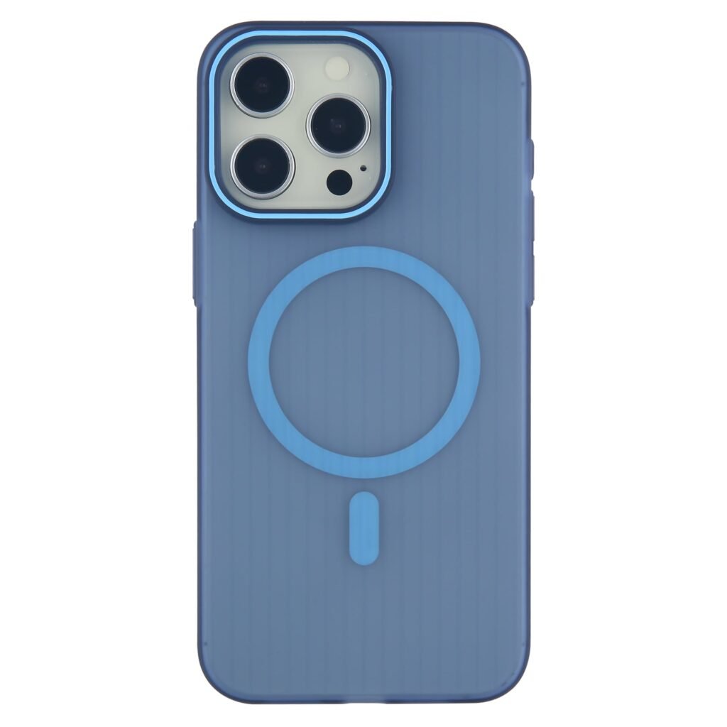 corrugated design magnetic case blue