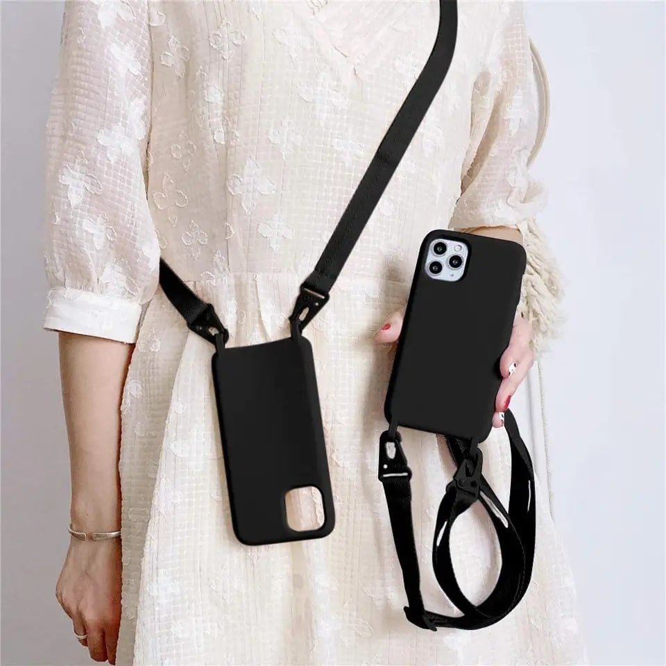 crossbody iphone case with landyard