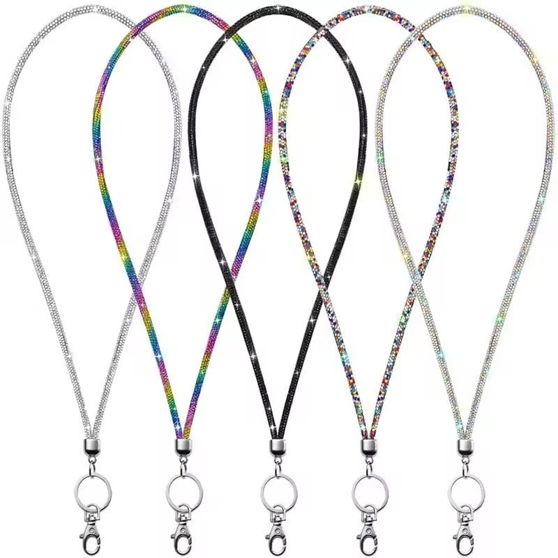 Anti-Lost Glitter Diamond Crystal Phone Lanyard