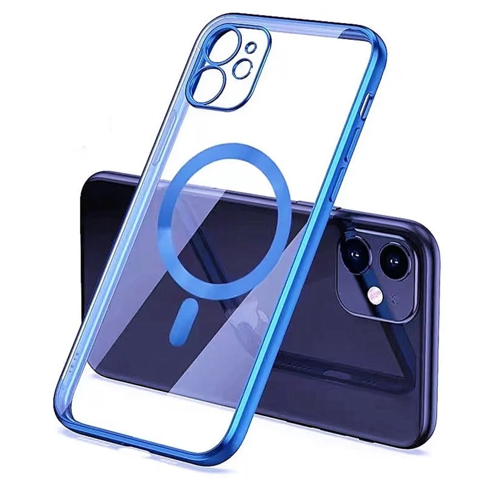 Electroplated TPU iPhone Case Wireless Protective Magnetic Case