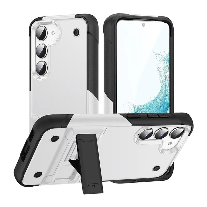 Military Grade Rugged Hybrid Case with Kickstand for Samsung S23