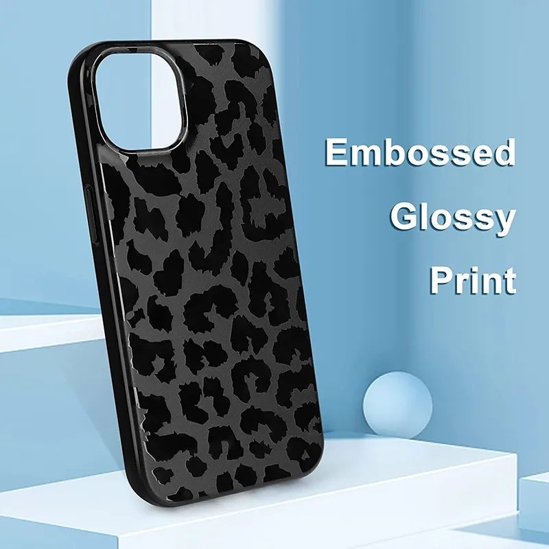 Leopard Print IML Phone Cases For iPhone