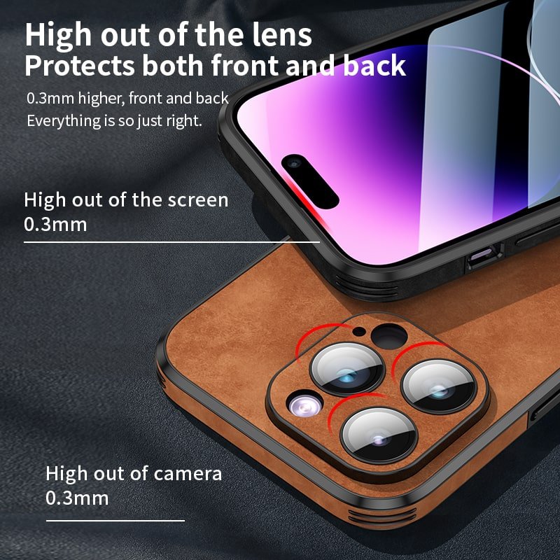 Luxury Leather Phone Cover For iPhone
