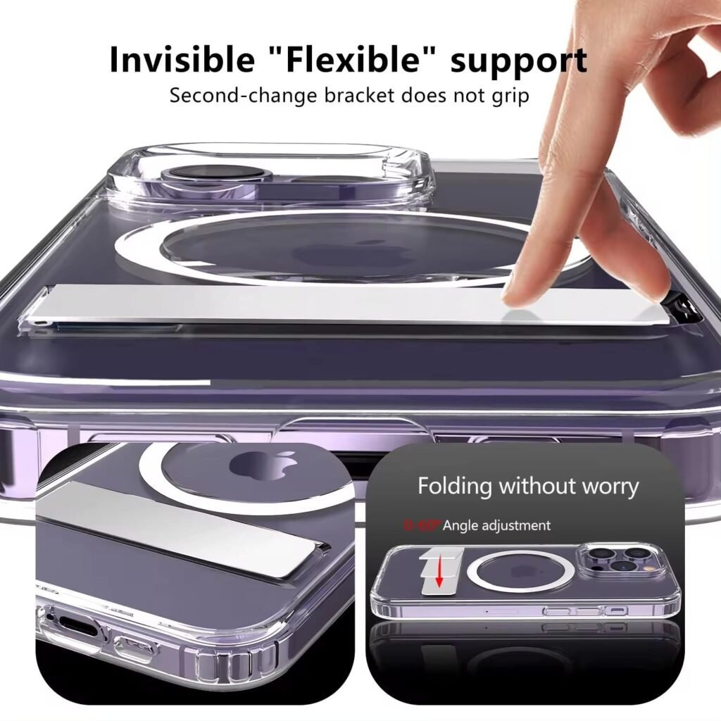 magnetic case with folding holder
