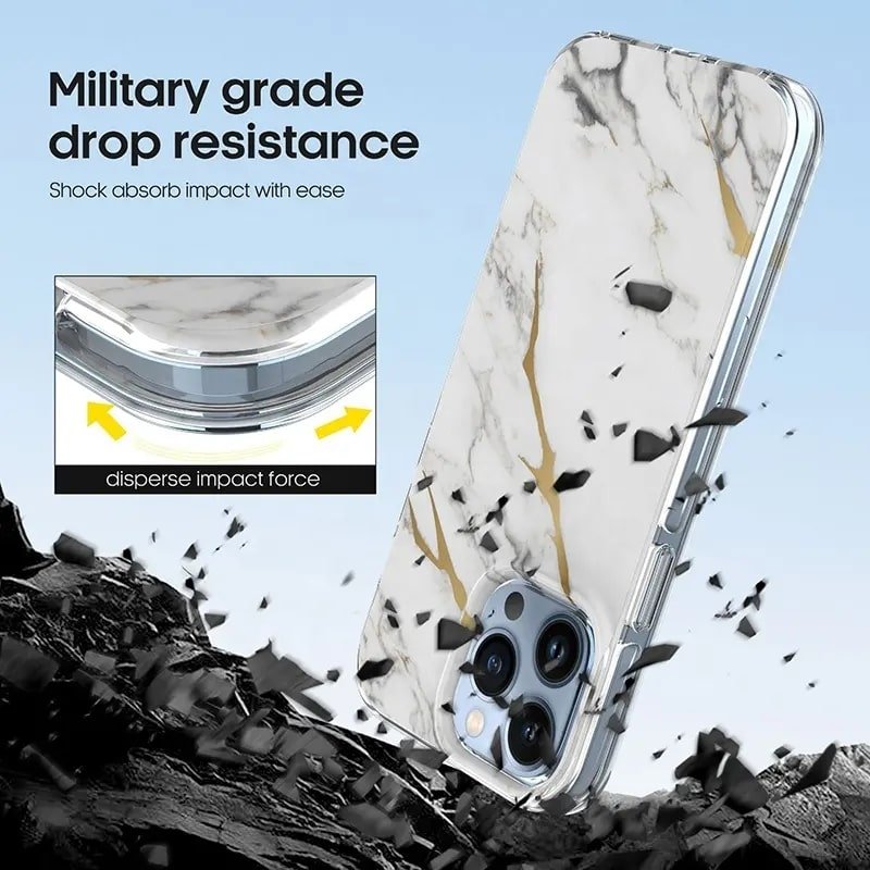 Marble IML Hybrid Phone Case