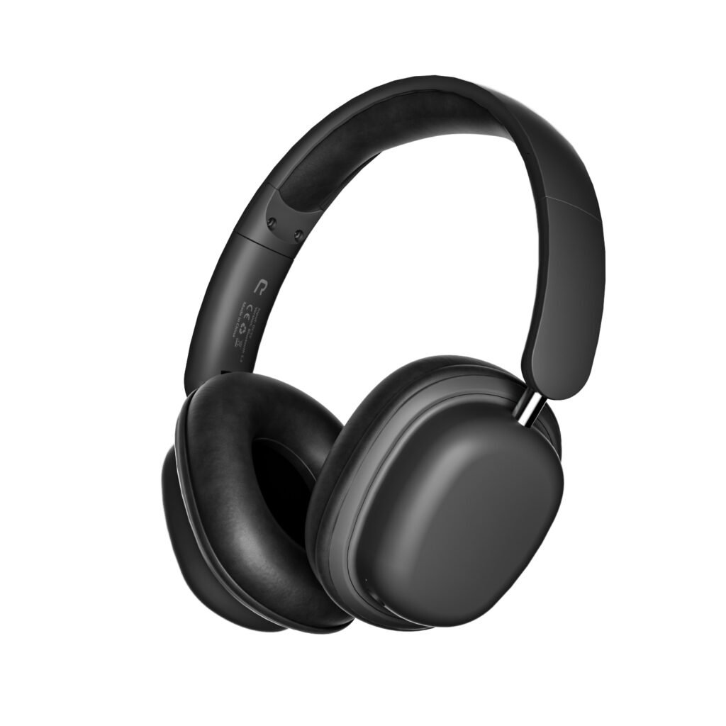 over ear headset black