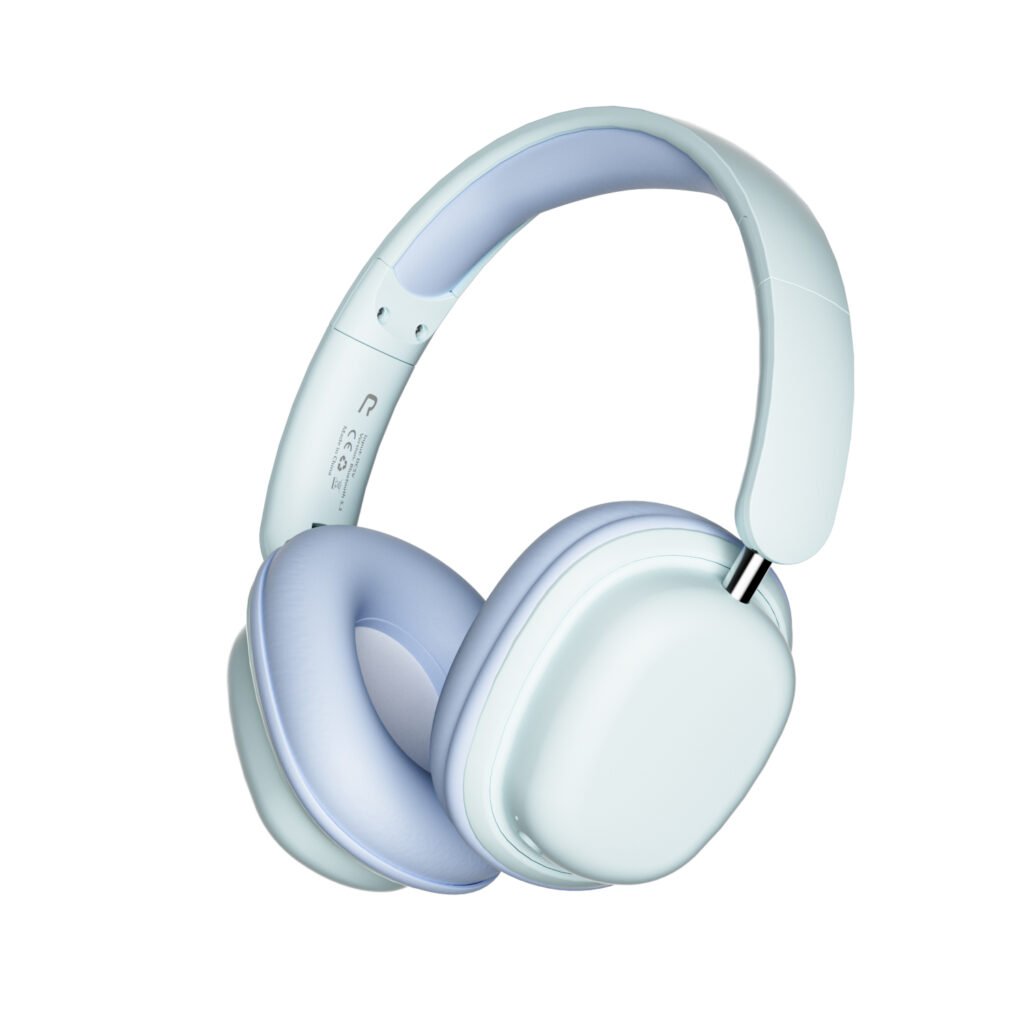 over ear headset blue