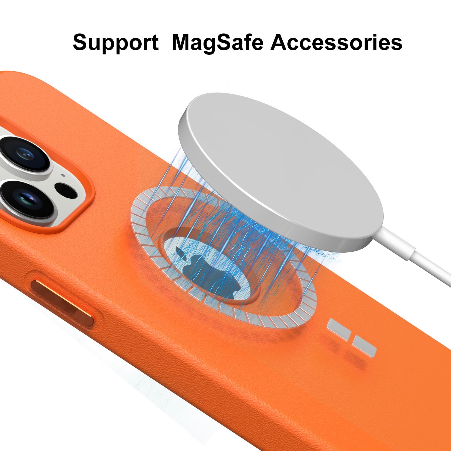 pu leather iphone case orange9