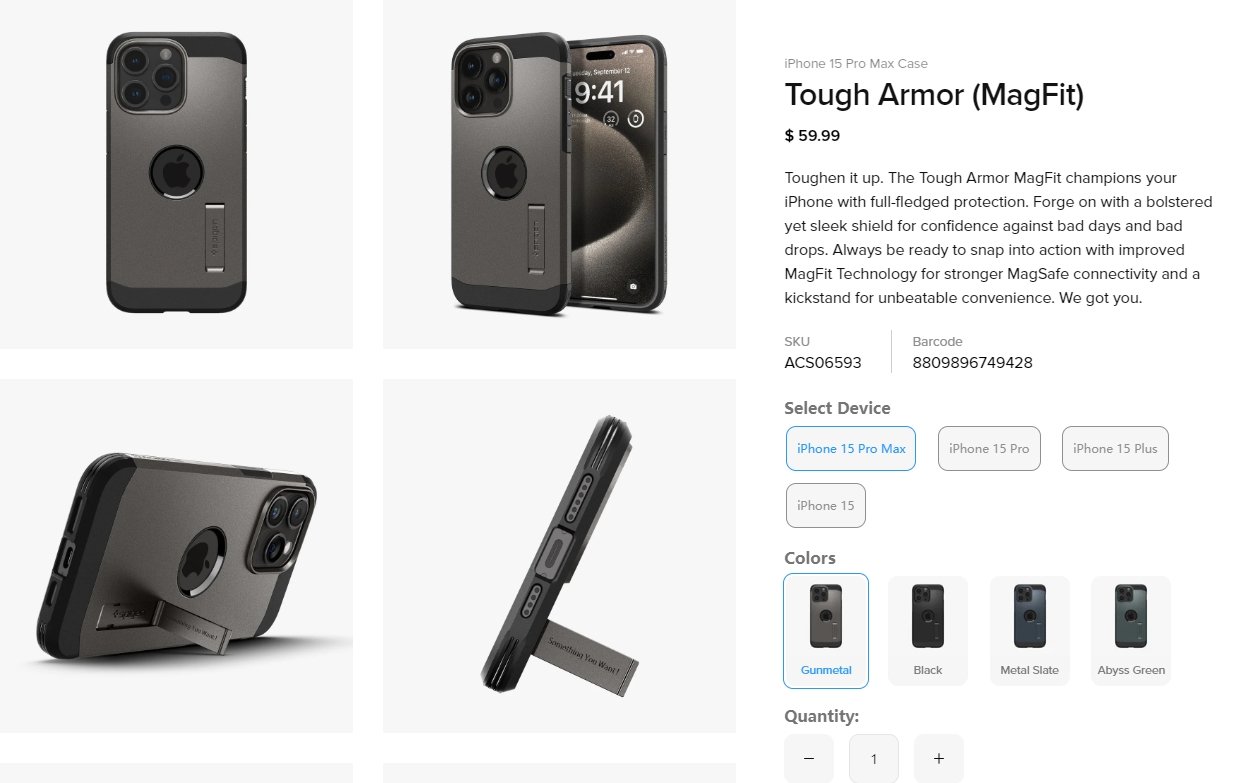 spigen tough armor rugged case