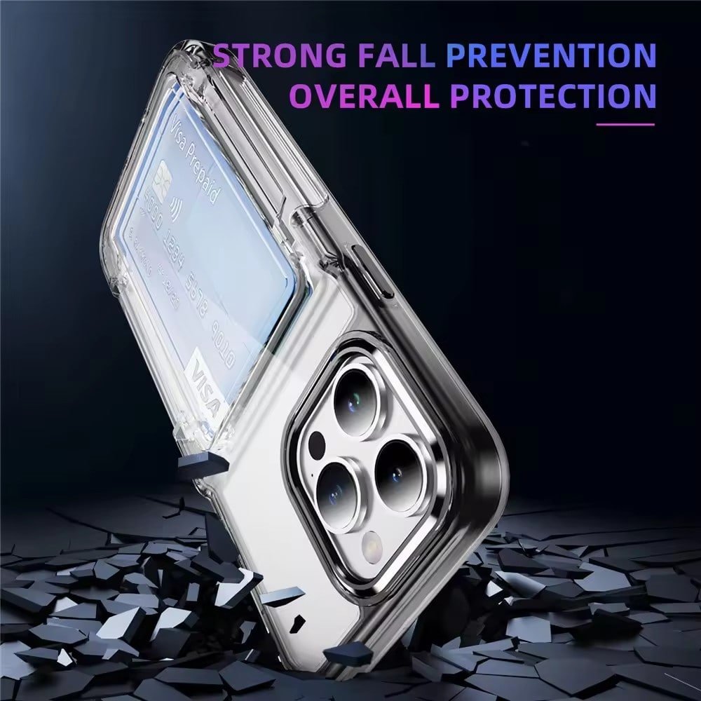 transparent clear cover with card slot