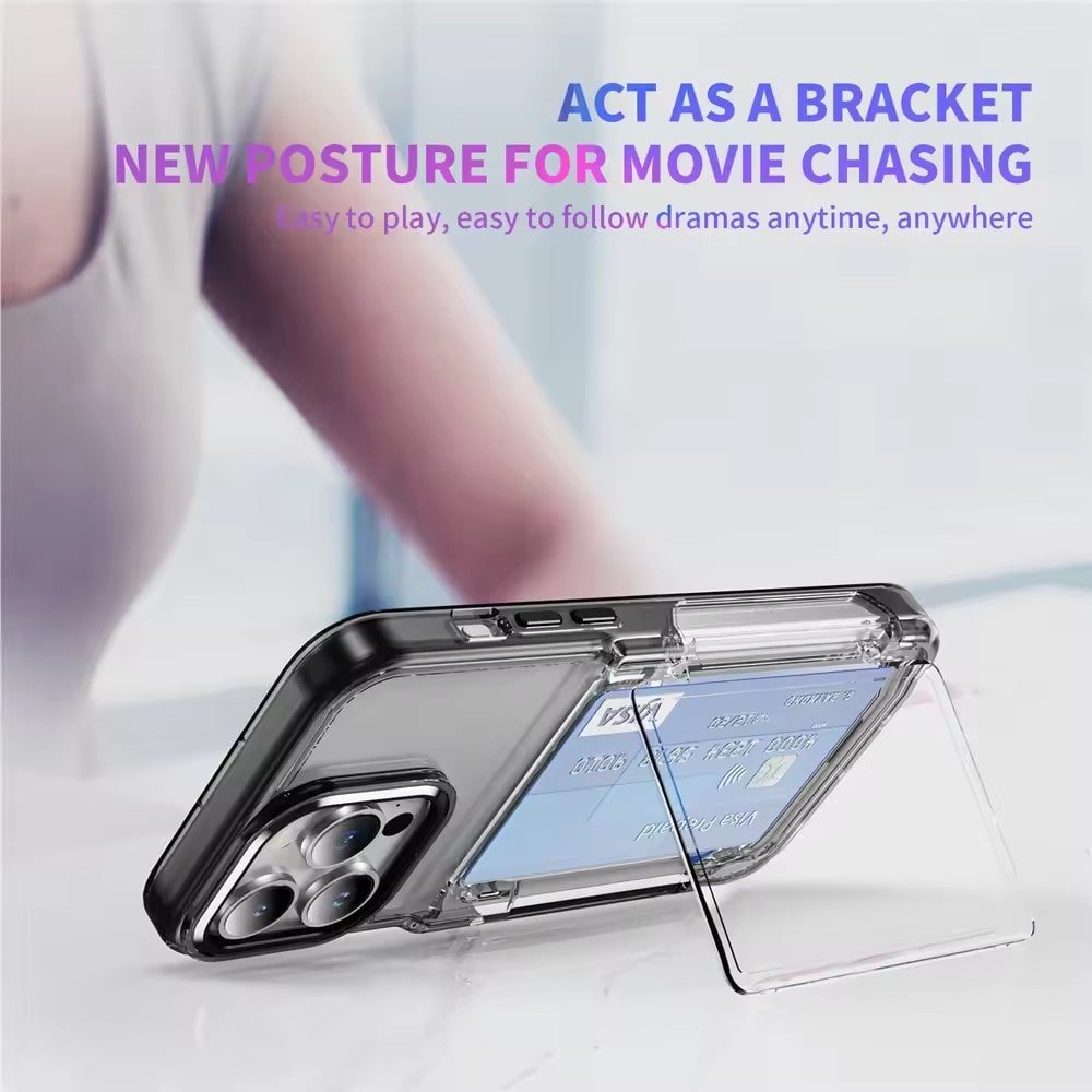 transparent clear cover with card slot