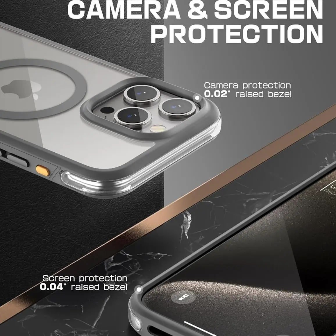 transparent magnetic case with airbag