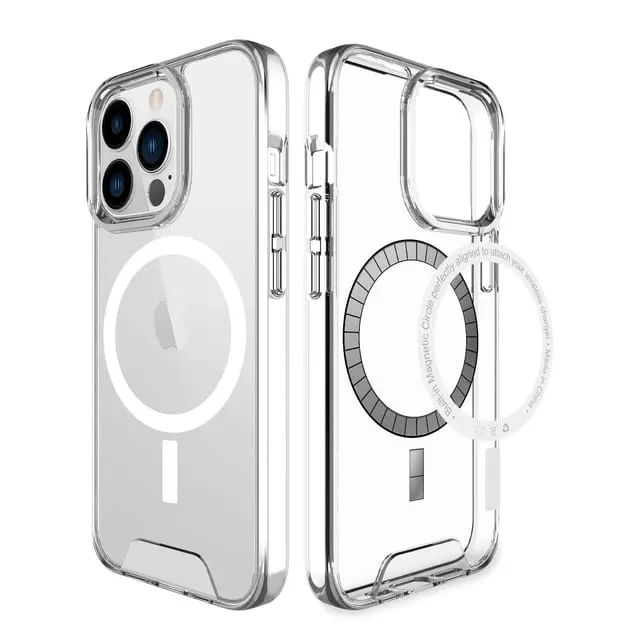2 in 1 Magnet Transparent TPU Case