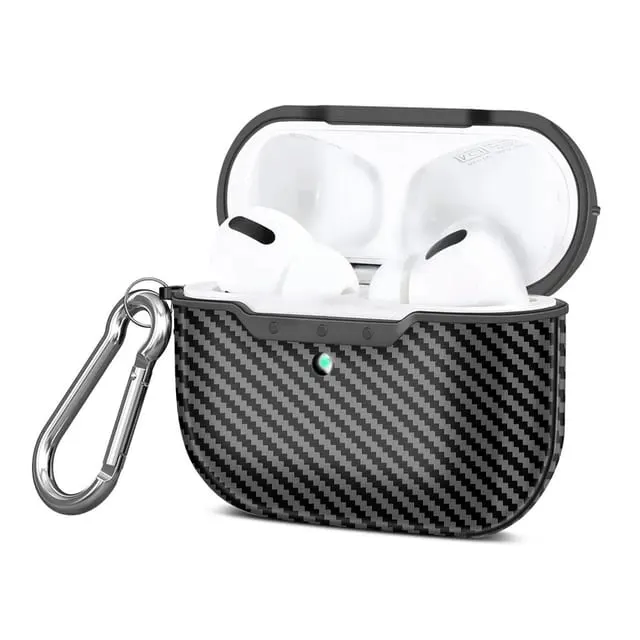 Carbon Fiber AirPods Case for AirPods Pro Coque with Hook