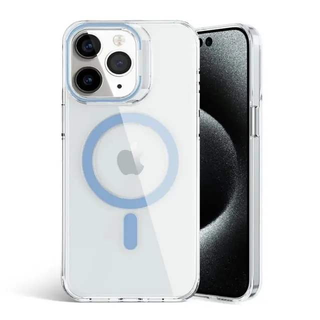 Clear Acrylic Magnetic Phone Case with Multiple Colors