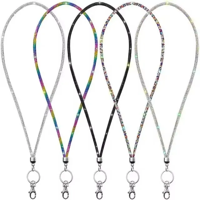 Anti-Lost Glitter Diamond Crystal Phone Lanyard