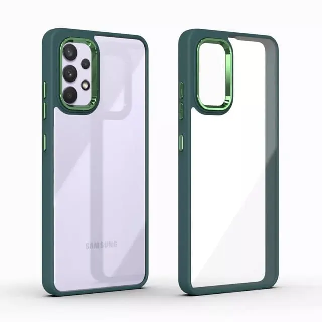 Electroplating Hybrid Phone Case Camera Protective Transparent