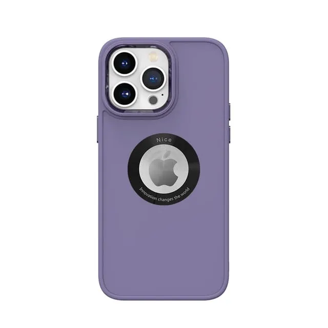 Solid Color Oil 3 in 1 Liquid Phone Case MagSafe