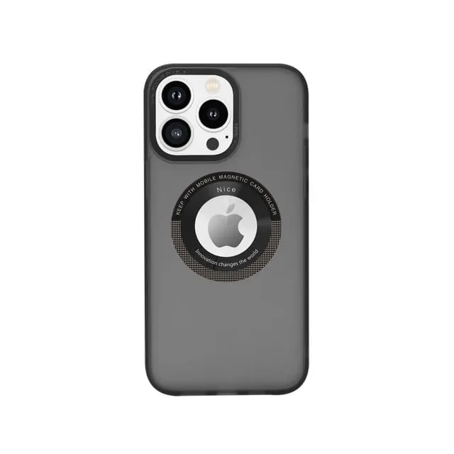 Smoker Transparent Matte Phone Case Magnetic Back Case