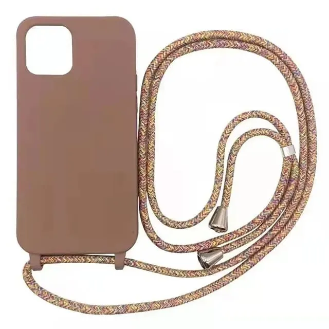TPU Phone Case with Strap Crossbody Lanyard